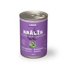Louie konzerva králik s kuracím a so špenátom 400 g