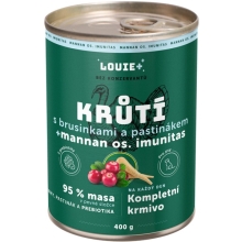 Louie konzerva morčacie s brusnicami a prebiotikami 400 g
