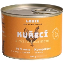 Louie konzerva pre mačky kuracie s ryžou a taurínom 200 g
