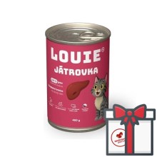 Louie konzerva pre mačky pečeňovka SET 4x 400 g + Louie konzerva 200 g ZADARMO