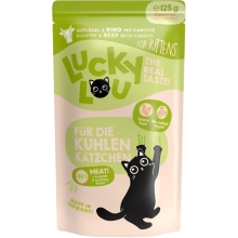 Lucky Lou Lifestage Kitten kapsička s hydinou a hovädzím 125 g