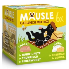 Lucky Lou Mäusle maškrty pre mačky Multipack 6x 28 g