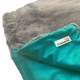 Luxusná mäkká deka Doodlebone tyrkysová 150 cm