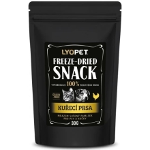 Lyopet Freeze-Dried Snack Chicken Breast 30 g SET 3+1 ZADARMO