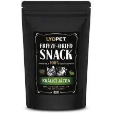 Lyopet Freeze-Dried Snack Rabbit Liver 30 g SET 3+1 ZADARMO