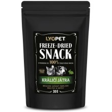 Lyopet Freeze-Dried Snack Rabbit Liver 30 g SET 3+1 ZADARMO
