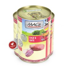 Mac's Dog konzerva teľacia a kačka 400 g Mac's Dog konzerva teľacia a kačka 400 g