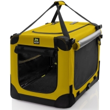 Maelson skladacia prepravka čierno/žltá 62 cm