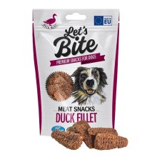 Maškrty Brit Let's Bite Meat Snacks Duck Fillet 80 g