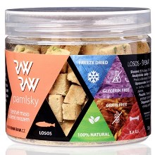 Maškrty Raw Raw Freeze Dried Losos a špenát 33 g Maškrty Raw Raw Freeze Dried Losos a špenát 33 g