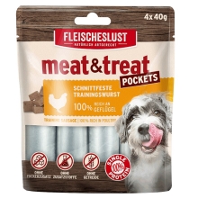 Meat & Treat tréningové salámy Poultry 4x 40 g
