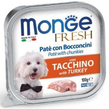 Monge Dog Fresh paštéta a kúsky s morkou 100 g