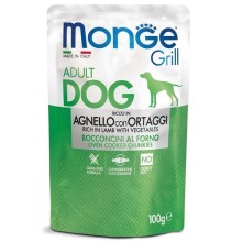 Monge Dog Grill kapsička s jahňaťom a zeleninou 100 g