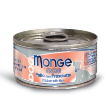 Monge Dog Natural konzerva kuracie mäso so šunkou 95 g