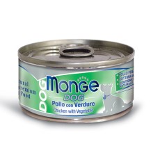 Monge Dog Natural konzerva kuracie mäso so zeleninou 95 g