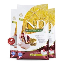 N&D Ancestral Grain Dog Adult Mini Chicken & Pomegranate 7 kg