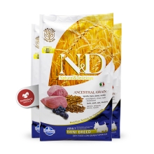 N&D Ancestral Grain Dog Adult Mini Lamb & Blueberry 2,5 kg