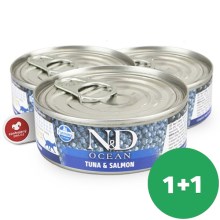 N&D Cat Ocean konzerva Adult Tuna & Salmon 80 g SET 1+1 ZADARMO
