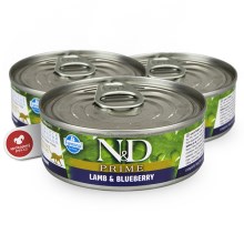 N&D Cat Prime konzerva Adult Lamb & Blueberry 80 g N&D Cat Prime konzerva Adult Lamb & Blueberry 80 g