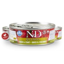 N&D Cat Quinoa konzerva Adult Duck & Coconut 80 g