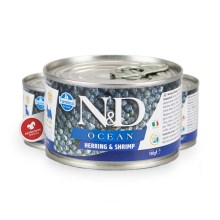N&D Dog Ocean konzerva Adult Mini Herring & Shrimps 140 g