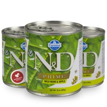 N&D Dog Prime konzerva Adult Boar & Apple 285 g 1 + 1 ZADARMO