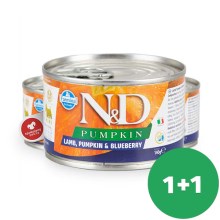 N&D Dog Pumpkin konzerva Adult Mini Lamb & Blueberry 140 g SET 1+1 ZADARMO
