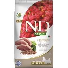 N&D GF Quinoa Dog Neutered Mini Duck & Broccoli & Asparagus 2,5 kg