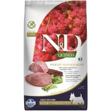 N&D GF Quinoa Dog Weight Management Mini Lamb & Broccoli 2,5 kg