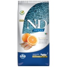 N&D Ocean Cat GF Neutered Adult Herring & Orange 5 kg