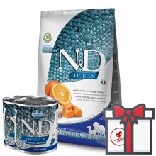 N&D Ocean Dog Grain Free Adult M/L Codfish & Pumpkin & Orange 12 kg