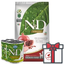 N&D Prime Dog Adult M/L Chicken&Pomegranate 12 kg