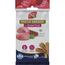 N&D Quinoa Dog Dental Snack Fresh Breath M/L Lamb 100 g