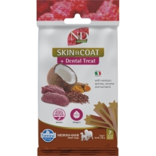 N&D Quinoa Dog Dental Snack Skin & Coat M/L Venison 100 g