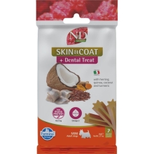 N&D Quinoa Dog Dental Snack Skin & Coat Mini Herring 60 g