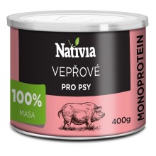 Nativia konzerva bravčové mäso pre psy 400 g SET 5+1 ZADARMO