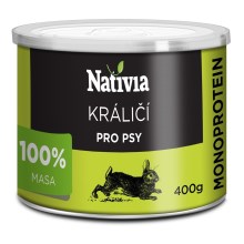 Nativia konzerva králičie mäso 400 g Nativia konzerva králičie mäso 400 g