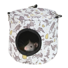 O'lala Pets závesný domček pre hlodavce s myškami 20 cm