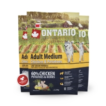 Ontario Adult Medium Chicken & Potatoes & Herbs 2,25 kg