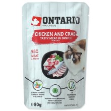 Ontario Cat kapsička Chicken and Crab in Broth 80 g