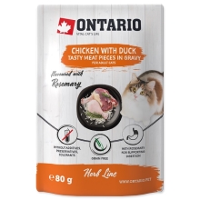 Ontario Cat kapsička Herb Line Chicken with Duck 80 g