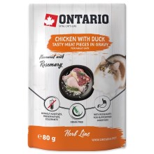 Ontario Cat kapsička Herb Line Chicken with Duck 80 g