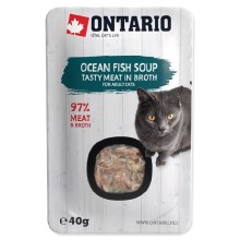 Ontario Cat Soup Ocean Fish with Vegetables 40 g