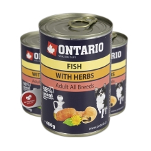 Ontario konzerva Mini Fish and Salmon Oil 400 g
