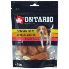 Ontario pochúťka Chicken Jerky Calcium 70 g