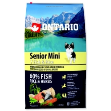 Ontario Senior Mini Fish & Rice 6,5 kg