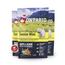 Ontario Senior Mini Lamb & Rice 2,25 kg