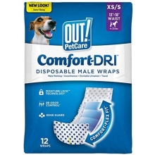 Out! Jednorazové plienky pre psov XS-S 33-46 cm (12 ks)