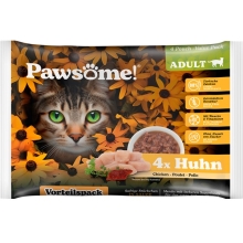 Pawsome! kapsička Adult s kuracím mäsom Multipack 4x 85 g