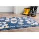 Pet Rebellion Dinner Mate koberček pod misky Flowers Blue 60 cm